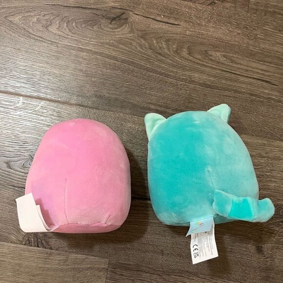 Kellytoy Squishmallow 5 Inch Plush - Pink Penguin and Lucia the Lemur Plush Toys - Picture 5 of 5